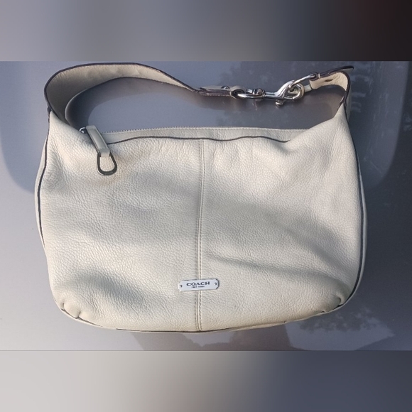 Coach ivory colored handbag - Picture 1 of 5
